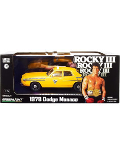 Modelo de Coche Diecast 1:43 Dodge Monaco 1978 Rocky III 2