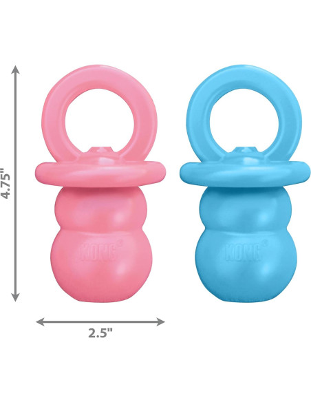 KONG Binkie Juguete para Cachorros Pequeños - Rellenable Azul