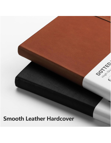 Cuaderno de Puntos RETTACY A5 Tapa Dura Cuero 192 Páginas