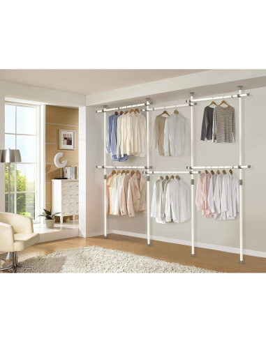 Sistema de Armario Tension Hanger Prince 6 Niveles Expandible