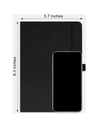 Cuaderno de Puntos RETTACY A5 Tapa Dura Cuero 192 Páginas