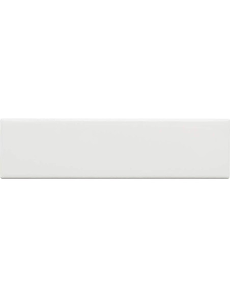 Azulejo Cerámico Subway Tenedos Blanco 30.48x7.62 cm Brillante - 50 Pcs