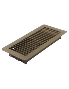 Registro de Piso Accord ABFRBR410 Louvered 10x25 cm Marrón