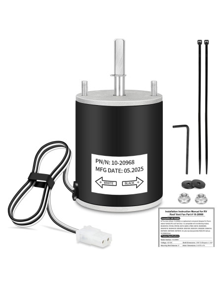 Motor de Reemplazo para Ventilador de Techo RV EJVFN 12V