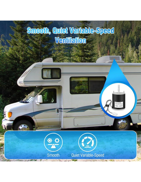 Motor de Reemplazo para Ventilador de Techo RV EJVFN 12V