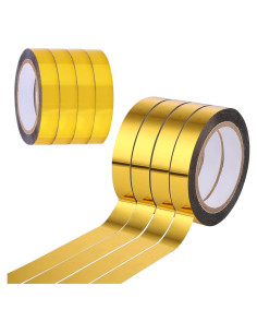 Cinta Washi Dorada 4 Rollos 80m Autoadhesiva Decorativa