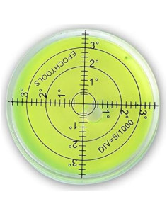 Nivel Burbuja Circular Winnsty 66mm Herramienta de Medición 2