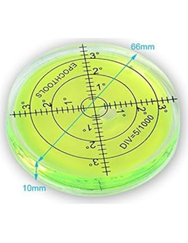 Nivel Burbuja Circular Winnsty 66mm Herramienta de Medición