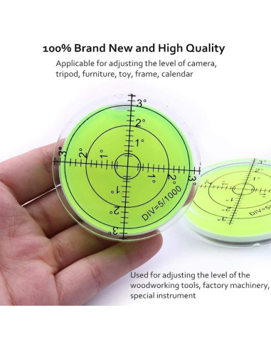 Nivel Burbuja Circular Winnsty 66mm Herramienta de Medición