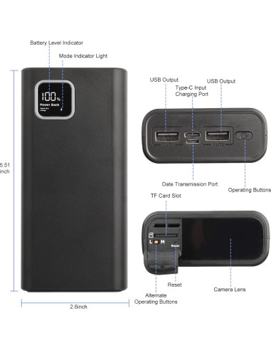 Cámara de Seguridad 2K HD WatchfulVision con Batería 10000mAh