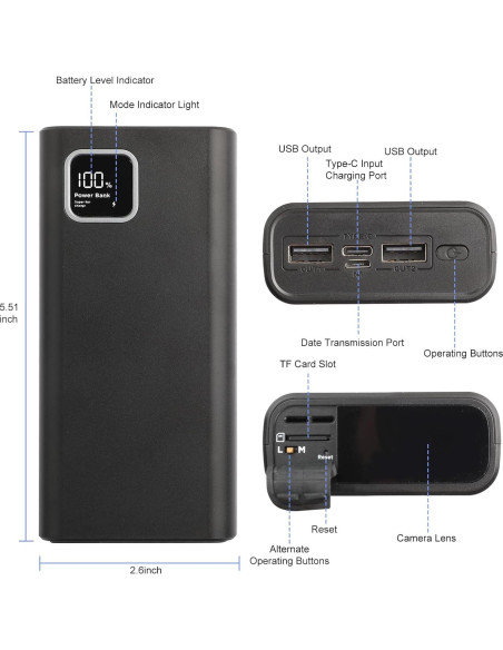 Cámara de Seguridad 2K HD WatchfulVision con Batería 10000mAh