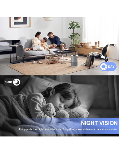 Cámara de Seguridad 2K HD WatchfulVision con Batería 10000mAh