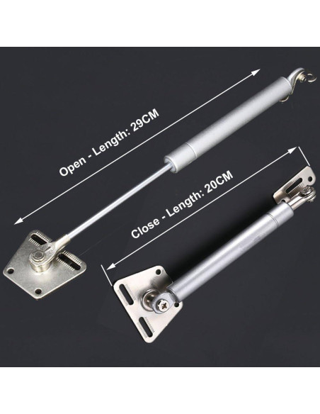 Resorte de Gas Qrity 150N para Puertas Abatibles - 2 Pcs