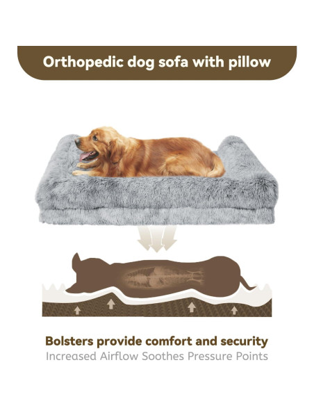 Cama Ortopédica para Perros DEBANG HOME - Espuma de Huevo, Impermeable