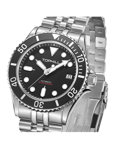 Reloj de Buceo Automático TOPHILL TD007 300m Negro
