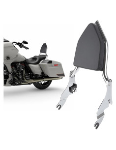 Barra de respaldo desmontable Bvomheez para Harley Touring 2009-2024