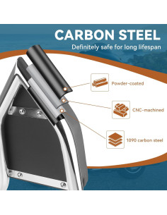 Barra de respaldo desmontable Bvomheez para Harley Touring 2009-2024 2