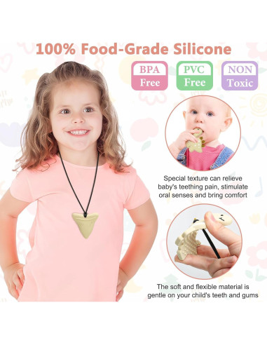 Collar Masticable Sensorial MR.TIMELAG - Set de 5 Piezas