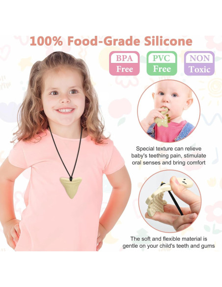 Collar Masticable Sensorial MR.TIMELAG - Set de 5 Piezas