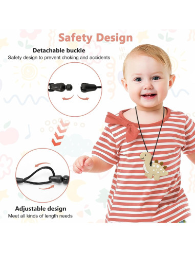 Collar Masticable Sensorial MR.TIMELAG - Set de 5 Piezas