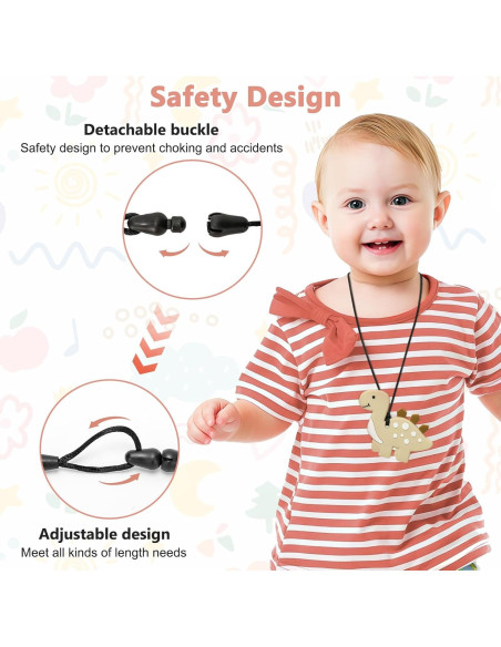 Collar Masticable Sensorial MR.TIMELAG - Set de 5 Piezas