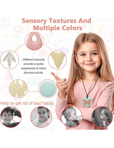 Collar Masticable Sensorial MR.TIMELAG - Set de 5 Piezas