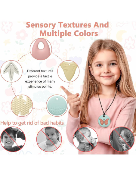 Collar Masticable Sensorial MR.TIMELAG - Set de 5 Piezas