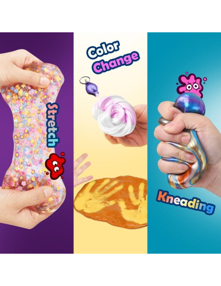 Kit de Masilla Sensorial Waterelf 10 Piezas No Tóxico