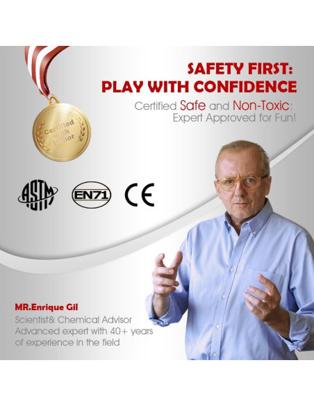 Kit de Masilla Sensorial Waterelf 10 Piezas No Tóxico