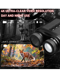 Gafas de Visión Nocturna Digital 4K TRV - Zoom 8X, Rango 300M 2