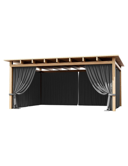 Cortina de Gazebo Tounosnt 4 Paneles Impermeable 3.66x4.88m