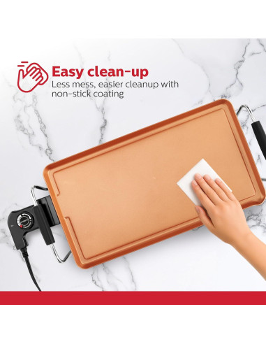 Plancha Eléctrica Holstein Housewares 40x51cm Antiadherente