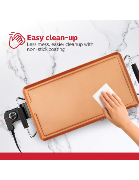 Plancha Eléctrica Holstein Housewares 40x51cm Antiadherente