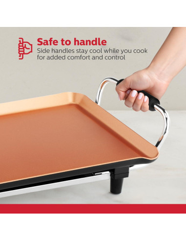 Plancha Eléctrica Holstein Housewares 40x51cm Antiadherente