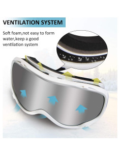 Gafas de esquí 4-FQ OTG con protección UV y anti-vaho 2