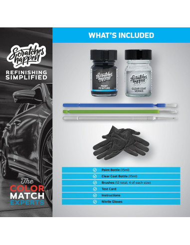 Kit de pintura de retoque ScratchesHappen Cobre Rubí Metálico 30ml