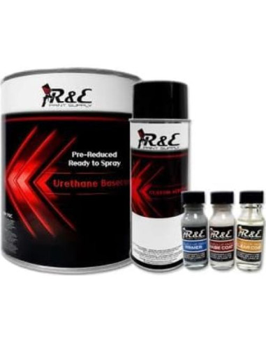 Pintura Automotriz R&E Ford UA Ébano Negro 1.5 Oz Kit