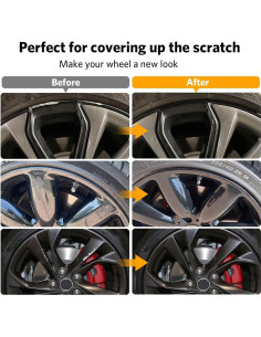 Kit de Pintura de Retoque para Ruedas Carsmallma 11.8ml Negro 2