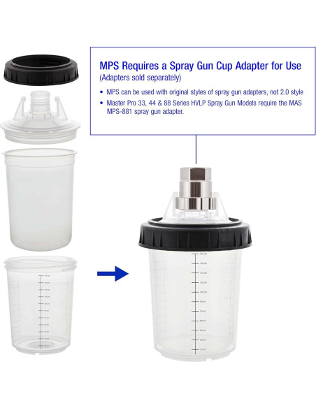 Kit de Forros y Tapas Desechables Master MPS 6 Onzas 50 Piezas