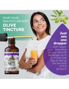 Tintura de Hoja de Olivo Orgánica Florida Herbs 60 ml 2