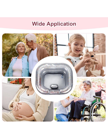 Bañera Inflable AirSwim para Lavado de Cabello Gris