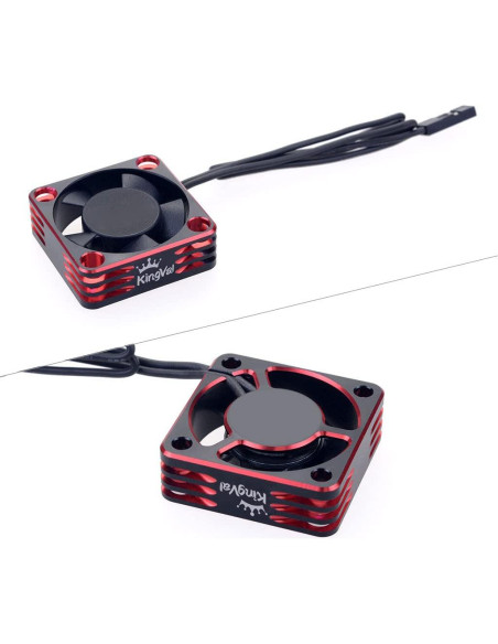 Ventilador de Enfriamiento RC KingVal 30x30mm 28000RPM Negro-Rojo