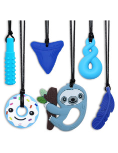 Collares Masticables Sensitivos Maberry 6 Pack Silicona