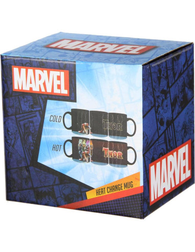 Taza de Café Cambiante Marvel Thor El Poderoso Vengador 396g