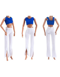 Conjunto de Ropa de Yoga E-TING 3 Piezas para Muñeca 29.21 cm 2