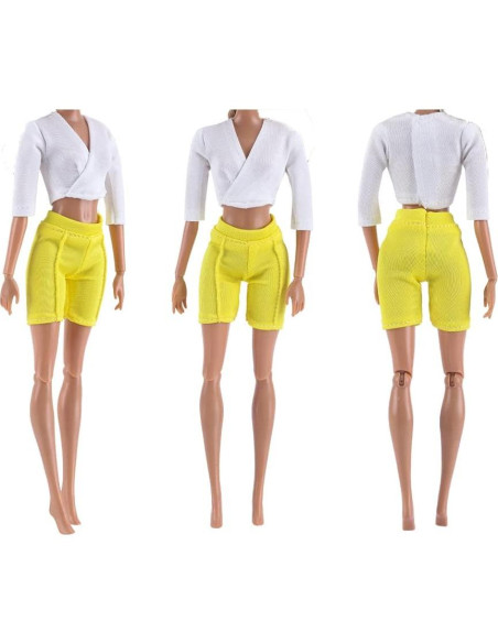 Conjunto de Ropa de Yoga E-TING 3 Piezas para Muñeca 29.21 cm