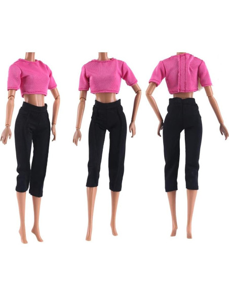 Conjunto de Ropa de Yoga E-TING 3 Piezas para Muñeca 29.21 cm