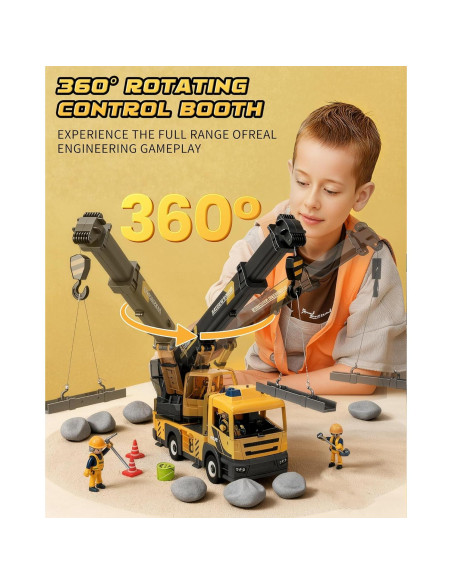 Camión Grúa Grande Coroiesty con Brazo Extensible y Sonidos