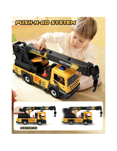 Camión Grúa Grande Coroiesty con Brazo Extensible y Sonidos