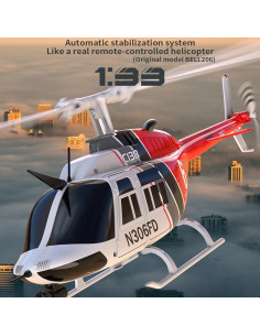 Helicóptero RC Bell206 C138 2.4GHz 4CH con Giroscopio 2